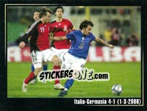 Sticker Italia-Germania 4-1 (1-3-2006) - Superalbum In Azzurro n. 62 - Panini
