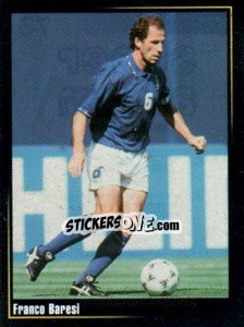 Sticker Franco Baresi - Superalbum In Azzurro n. 73 - Panini