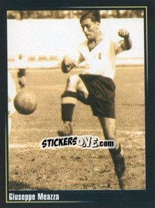 Sticker Giuseppe Meazza - Superalbum In Azzurro n. 80 - Panini