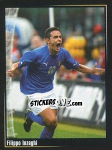 Sticker Filippo Inzaghi - Superalbum In Azzurro n. 95 - Panini