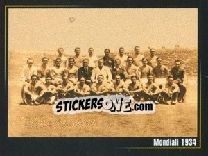 Sticker Mondiali 1934 - Superalbum In Azzurro n. 100 - Panini