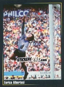 Sticker Enrico Albertosi - Superalbum In Azzurro n. 141 - Panini