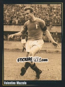 Sticker Valentino Mazzola - Superalbum In Azzurro n. 154 - Panini