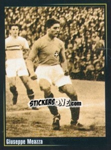 Sticker Giuseppe Meazza - Superalbum In Azzurro n. 163 - Panini