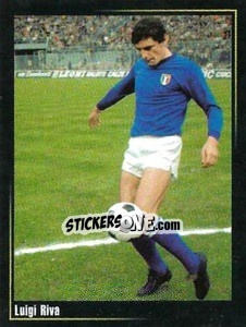 Sticker Luigi Riva - Superalbum In Azzurro n. 166 - Panini