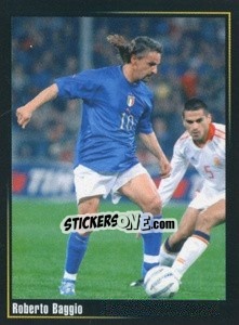 Sticker Roberto Baggio - Superalbum In Azzurro n. 168 - Panini
