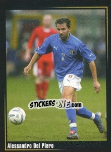 Sticker Alessandro Del Piero - Superalbum In Azzurro n. 169 - Panini