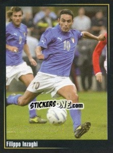 Sticker Filippo Inzaghi - Superalbum In Azzurro n. 180 - Panini