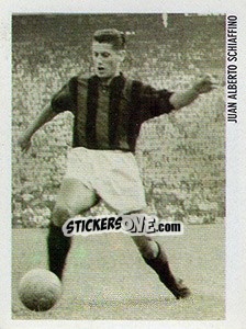 Cromo Juan Alberto Schiaffino - Superalbum. Storia e miti del calcio italiano n. 16 - Panini