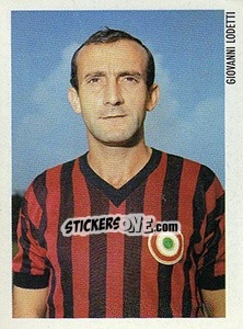 Sticker Giovanni Lodetti - Superalbum. Storia e miti del calcio italiano n. 47 - Panini