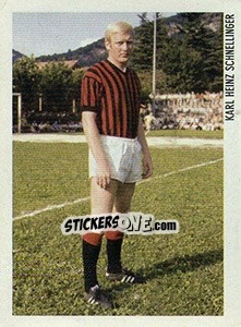 Sticker Karl Heinz Schnellinger - Superalbum. Storia e miti del calcio italiano n. 60 - Panini
