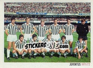 Figurina Juventus 1971/72 - Superalbum. Storia e miti del calcio italiano - Panini