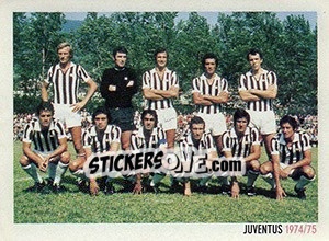 Sticker Juventus 1974/75 - Superalbum. Storia e miti del calcio italiano n. 76 - Panini