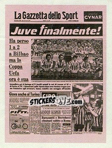 Cromo La Gazzetta dello Sport - Superalbum. Storia e miti del calcio italiano - Panini