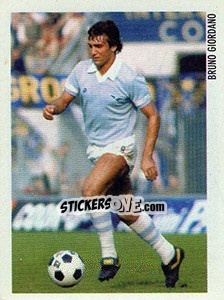 Figurina Bruno Giordano - Superalbum. Storia e miti del calcio italiano n. 92 - Panini