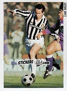 Sticker Liam Brady - Superalbum. Storia e miti del calcio italiano n. 103 - Panini