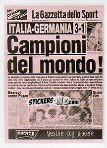 Sticker La Gazzetta dello Sport - Superalbum. Storia e miti del calcio italiano n. 108 - Panini