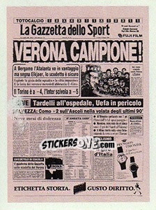 Sticker La Gazzetta dello Sport - Superalbum. Storia e miti del calcio italiano n. 124 - Panini