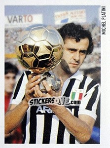 Sticker Michel Platini - Superalbum. Storia e miti del calcio italiano n. 128 - Panini