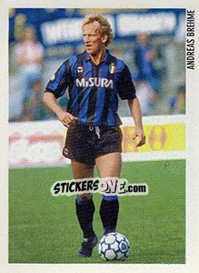 Sticker Andreas Brehme - Superalbum. Storia e miti del calcio italiano n. 146 - Panini