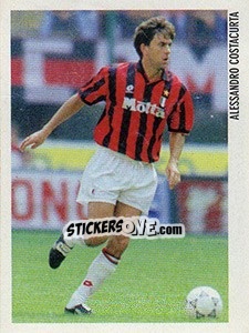 Sticker Alessandro Costacurta - Superalbum. Storia e miti del calcio italiano n. 168 - Panini
