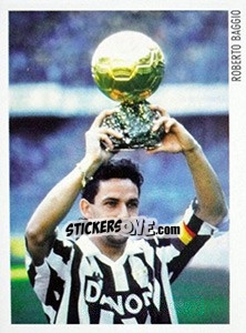 Sticker Roberto Baggio - Superalbum. Storia e miti del calcio italiano n. 173 - Panini