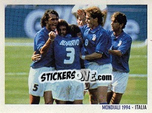 Sticker Mondiali 1994 - Italia - Superalbum. Storia e miti del calcio italiano n. 177 - Panini