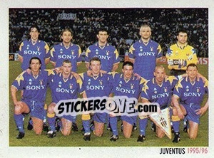 Sticker Juventus 1995/96 - Superalbum. Storia e miti del calcio italiano n. 189 - Panini