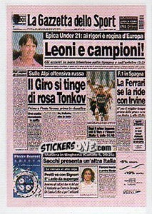 Sticker La Gazzetta dello Sport - Superalbum. Storia e miti del calcio italiano n. 191 - Panini