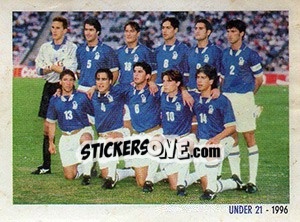 Figurina Under 21 - 1996 - Superalbum. Storia e miti del calcio italiano - Panini