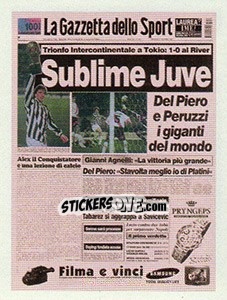 Sticker La Gazzetta dello Sport - Superalbum. Storia e miti del calcio italiano - Panini