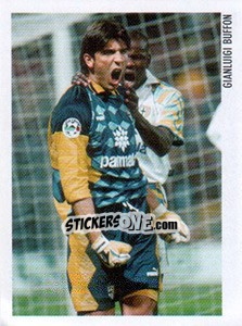 Sticker Gianluigi Buffon - Superalbum. Storia e miti del calcio italiano n. 199 - Panini