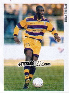 Sticker Lilian Thuram - Superalbum. Storia e miti del calcio italiano n. 217 - Panini