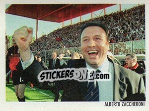 Sticker Alberto Zaccheroni - Superalbum. Storia e miti del calcio italiano n. 219 - Panini