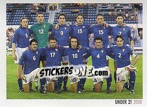 Figurina Under 21 2000 - Superalbum. Storia e miti del calcio italiano - Panini