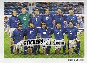 Sticker Under 21 2000 - Superalbum. Storia e miti del calcio italiano n. 229 - Panini