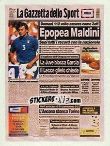 Sticker La Gazzetta dello Sport - Superalbum. Storia e miti del calcio italiano n. 238 - Panini
