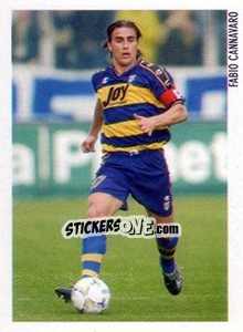 Sticker Fabio Cannavaro - Superalbum. Storia e miti del calcio italiano n. 247 - Panini