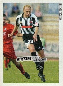 Sticker Nestor Sensini - Superalbum. Storia e miti del calcio italiano n. 256 - Panini