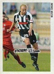 Sticker Nestor Sensini - Superalbum. Storia e miti del calcio italiano - Panini