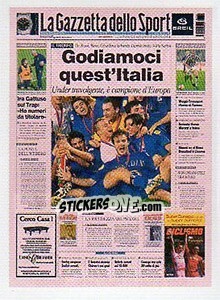 Figurina La Gazzetta dello Sport - Superalbum. Storia e miti del calcio italiano - Panini