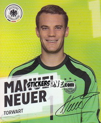 Sticker Manuel Neuer - DFB-Sammelalbum 2014 n. 1 - Rewe