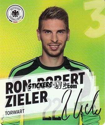 Sticker Ron-Robert Zieler - DFB-Sammelalbum 2014 - Rewe