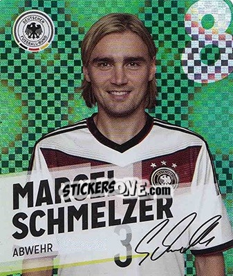 Sticker Marcel Schmelzer - DFB-Sammelalbum 2014 n. 8g - Rewe