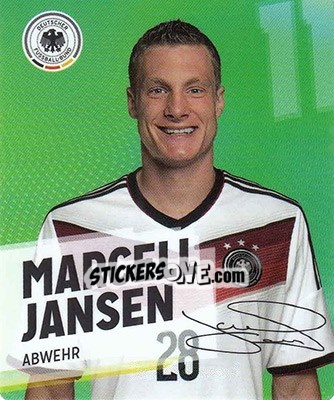 Sticker Marcell Jansen - DFB-Sammelalbum 2014 n. 11 - Rewe