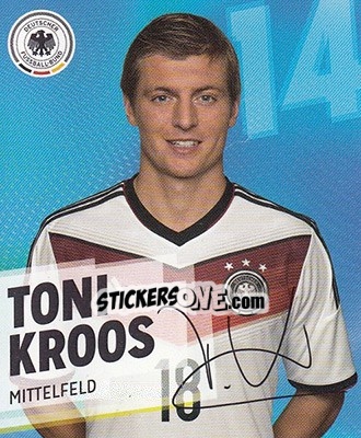 Sticker Toni Kroos - DFB-Sammelalbum 2014 - Rewe