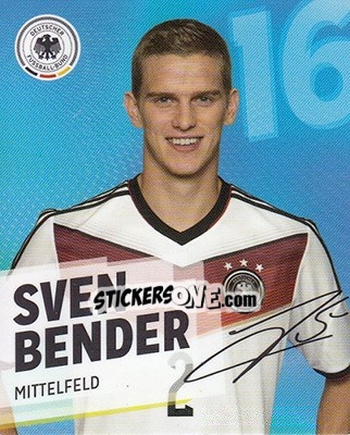 Sticker Sven Bender - DFB-Sammelalbum 2014 n. 16 - Rewe