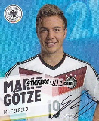 Sticker Mario Götze - DFB-Sammelalbum 2014 n. 21 - Rewe