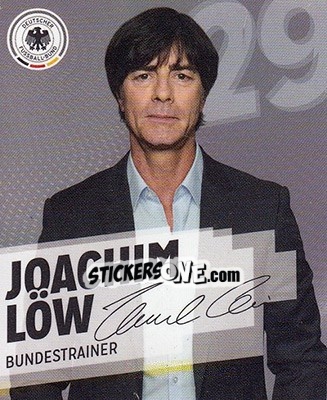 Sticker Joachim Löw - DFB-Sammelalbum 2014 n. 29 - Rewe