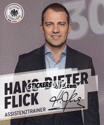 Sticker Hans-Dieter Flick - DFB-Sammelalbum 2014 n. 30 - Rewe